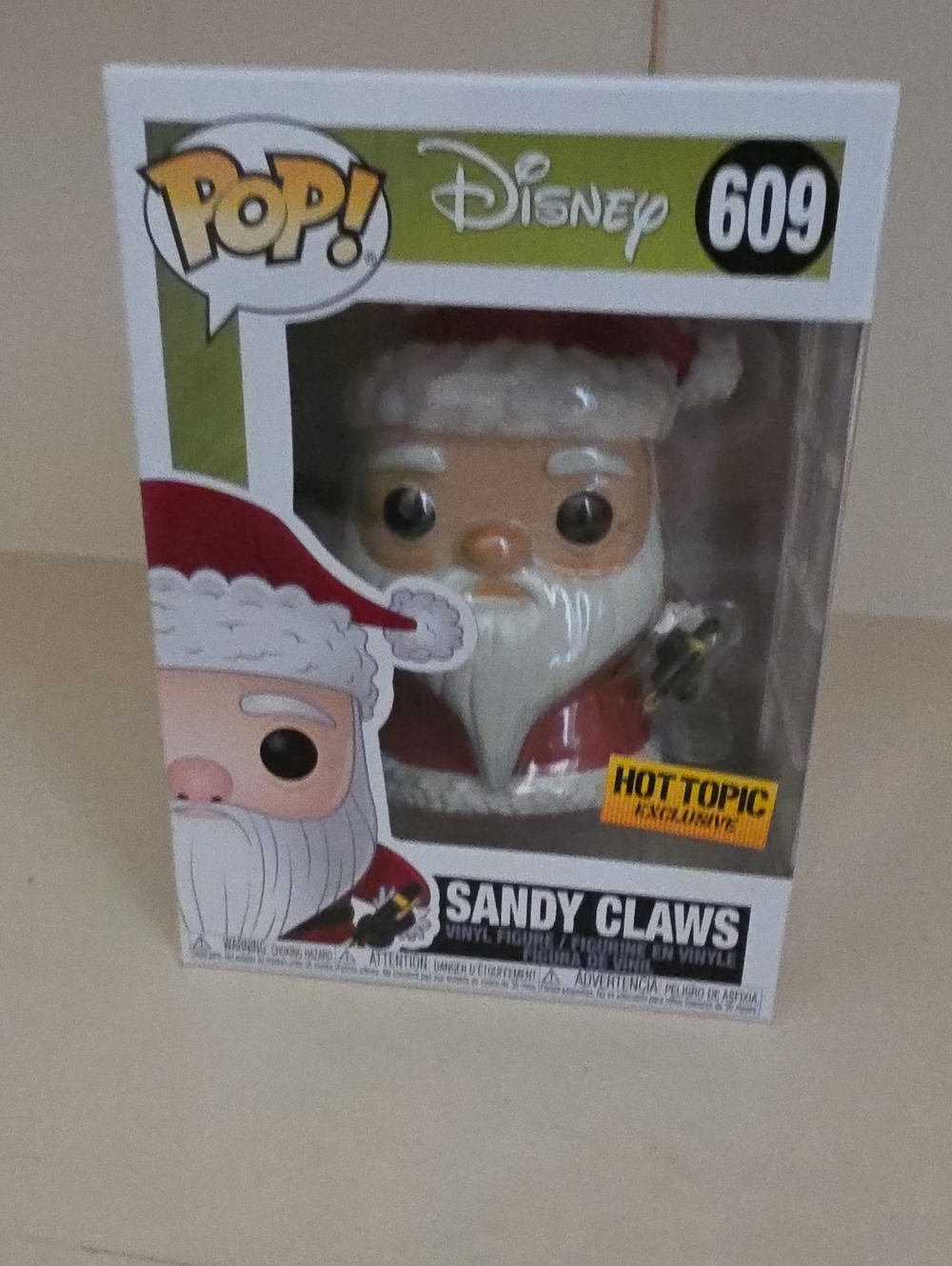 Funko Pop! Disney Sandy Claws #609 - Red, White, Black, Green